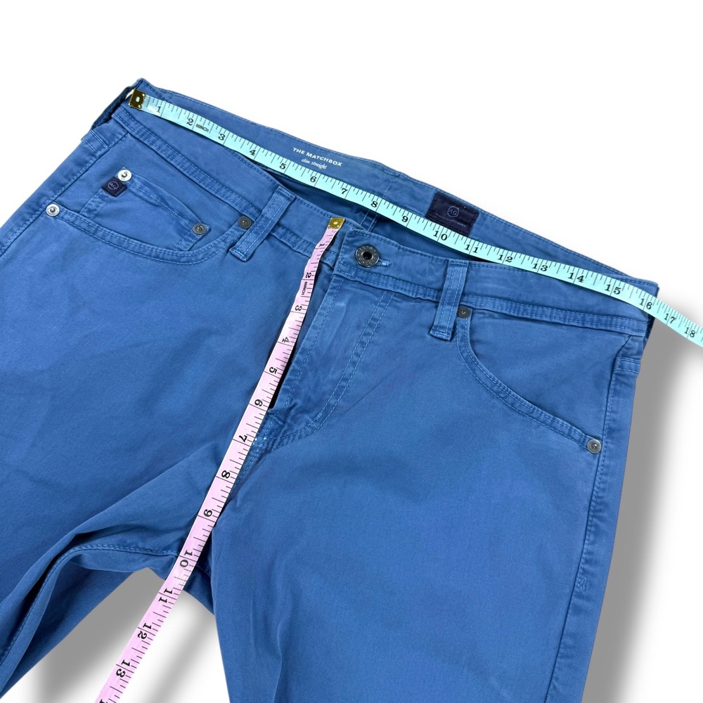 AG Adriano Goldschmied The Matchbox Slim Straight Jeans Mens 32x34 Blue - Picture 9 of 11